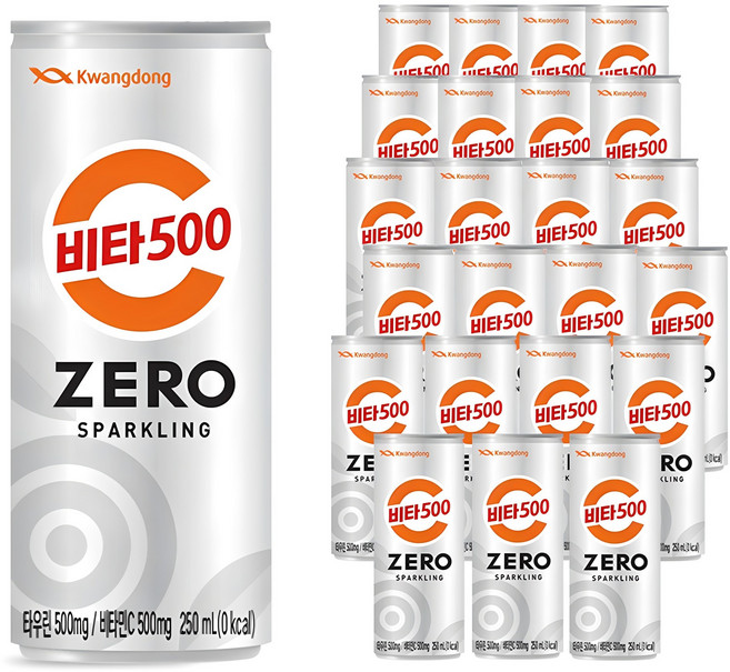 비타500 제로 스파클링, 250ml, 24개