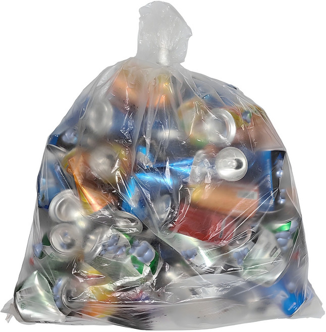 베로나 간편한 쓰레기 분리수거 비닐봉투 투명, 100L, 100개