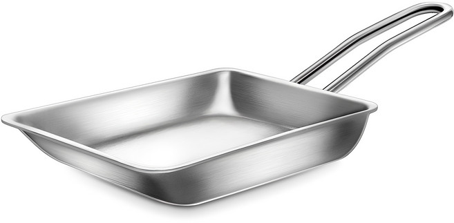 바겐슈타이거 인덕션 통3중 스텐 계란말이팬, 19.5cm, 1개