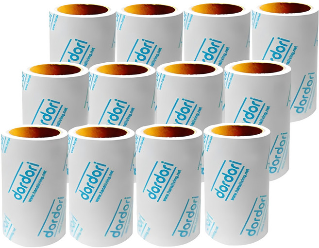 도르도리 테이프클리너 100 리필, 12개, 혼합색상