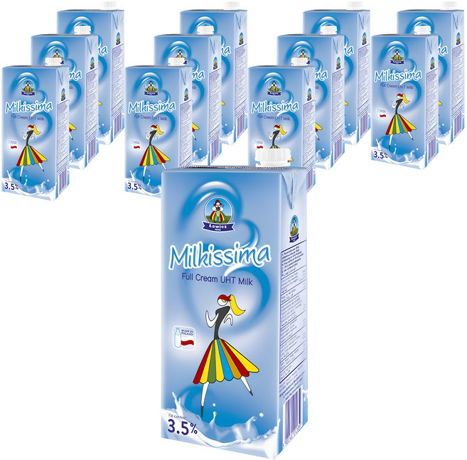 워비츠 밀키스마 멸균 흰우유, 1L, 12개