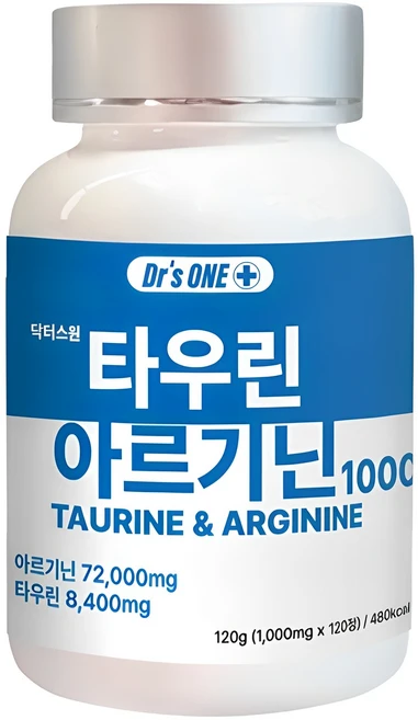 닥터스원 타우린 아르기닌 1000 120g, 120정, 1개 - 쿠팡