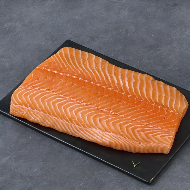 한번도 얼리지 않은 항공직송 노르웨이 생 연어, 600g, 1개 - 쿠팡