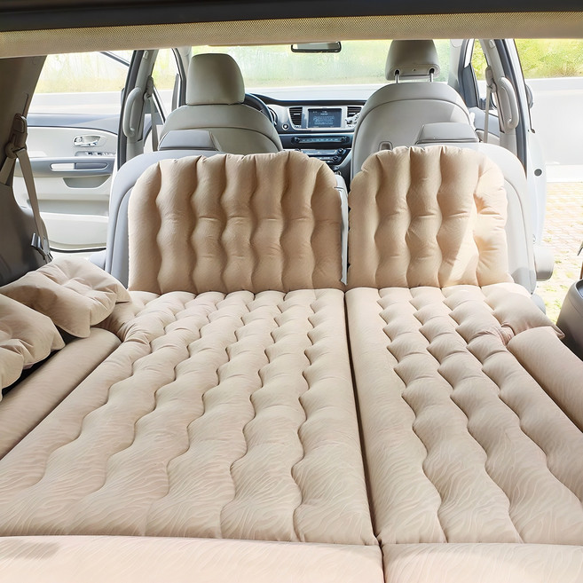 올부에노 차박매트 + 에어베개 2p + 보수패치 + 에어펌프, SUV 전차종, 아이보리