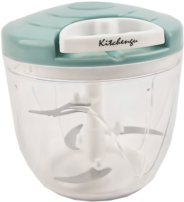 키친구 스핀 야채다지기 5중칼날 대형, 민트, 1개