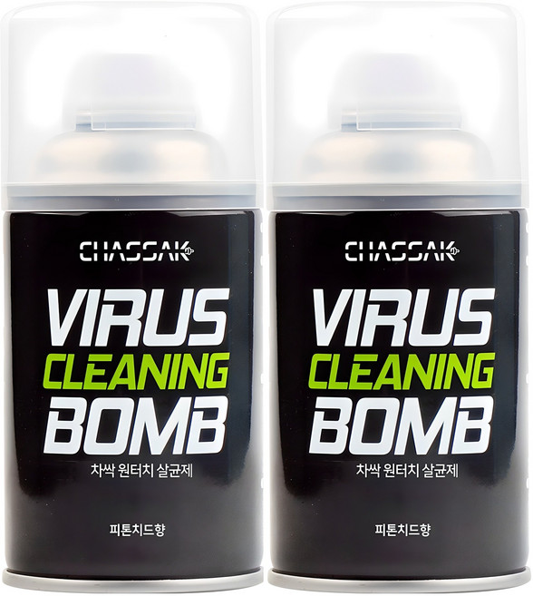 차싹 차량용 원터치 살균 탈취제 피톤치드향, 112g, 2개