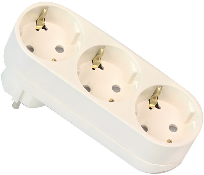 써보니 I자형 멀티탭 3구, 혼합색상, 1개