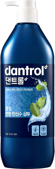 댄트롤 쿨링 멘톨 탄산수 샴푸, 820ml, 1개