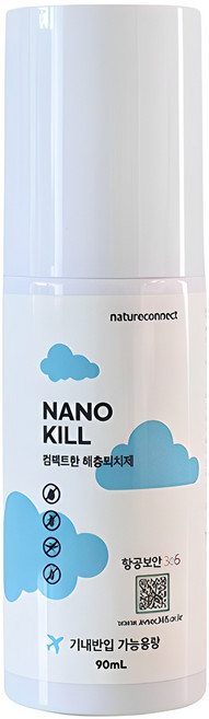 네이처커넥트 여행용 나노킬 해충퇴치제 90ml, 1개입, 1개