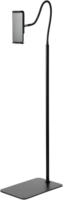 홈플래닛 침대 스마트폰 자바라 거치대, 블랙