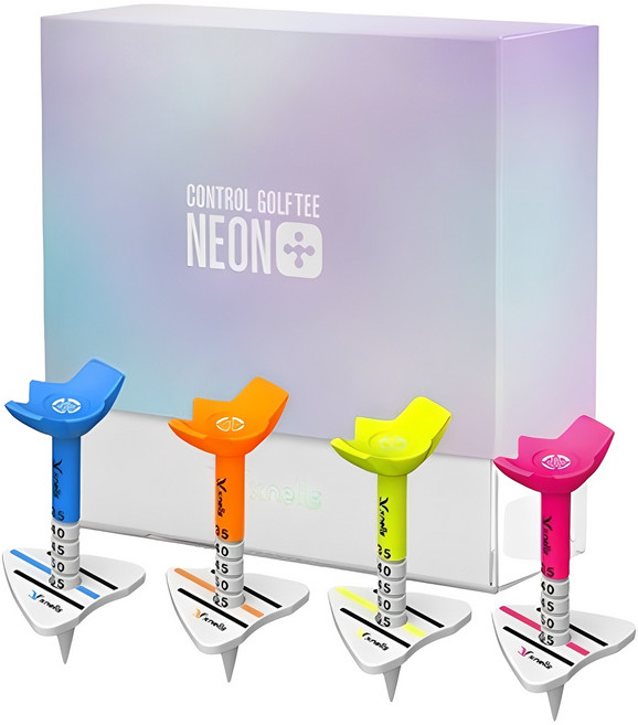 엑스넬스 컨트롤 골프티 네온플러스 4종 세트, 네온그린 + 네온핑크 + 네온오렌지 + 네온블루, 1세트