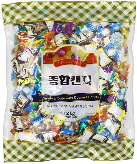 8가지맛 종합캔디, 1개, 2kg