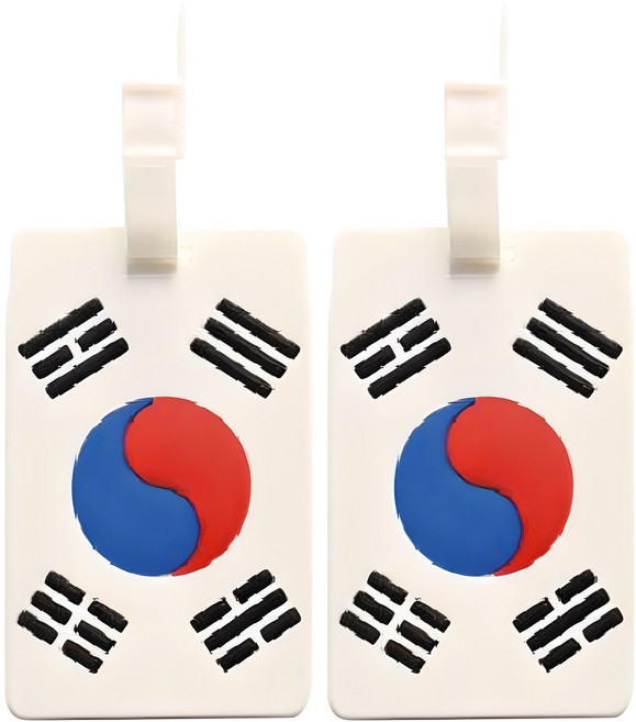 트래블큐브 여행가방 플래그 네임택 2개