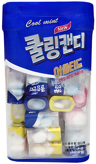 쿨링캔디 어쏠티드 캔디 45p, 135g, 1개