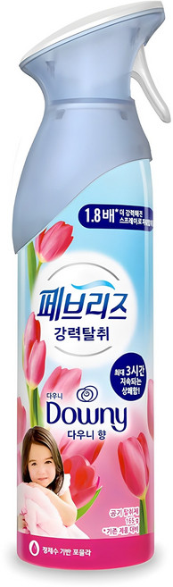 페브리즈 에어 다우니향 탈취제 본품, 165g, 1개