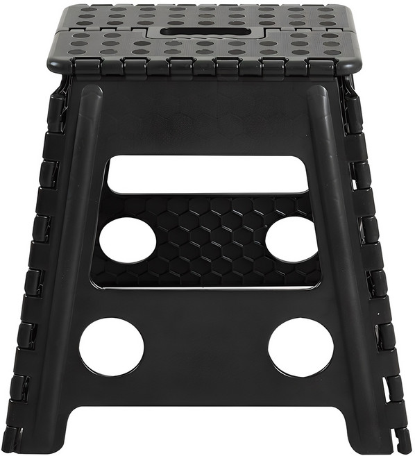 마켓플랜 휴대용 접이식 의자 L, 블랙, 1개