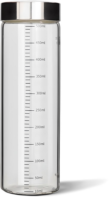미르코리아 내열유리 눈금유리병, 500ml, 1개