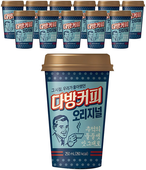 소와나무 다방커피 오리지널, 250ml, 12개