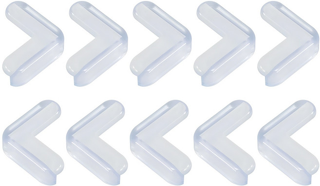 코멧 홈 투명 모서리 보호대 대형, 10개, 40mm