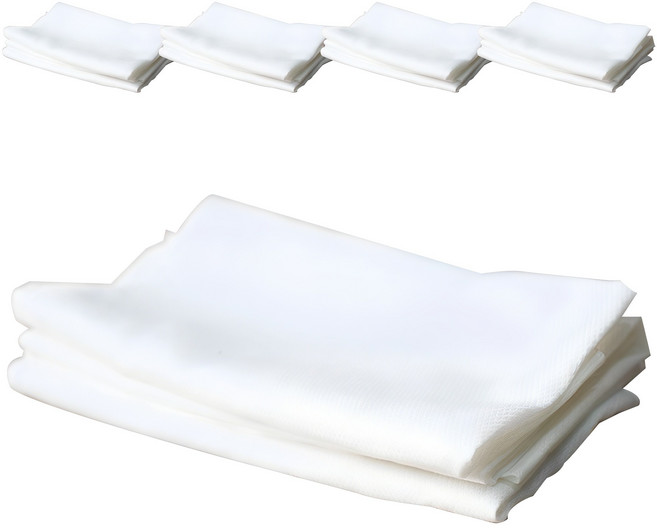 순면 빅 엠보 무지손수건 50 x 50 cm, 화이트, 5개