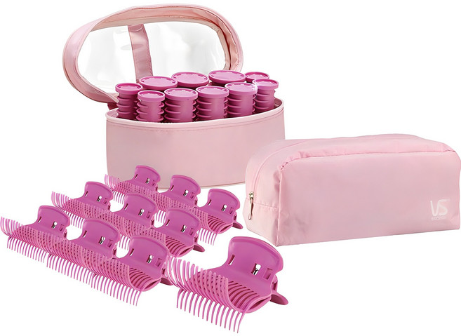 비달사순 컴팩트 헤어롤 셋팅기 세팅롤 세트, VSHS10BK