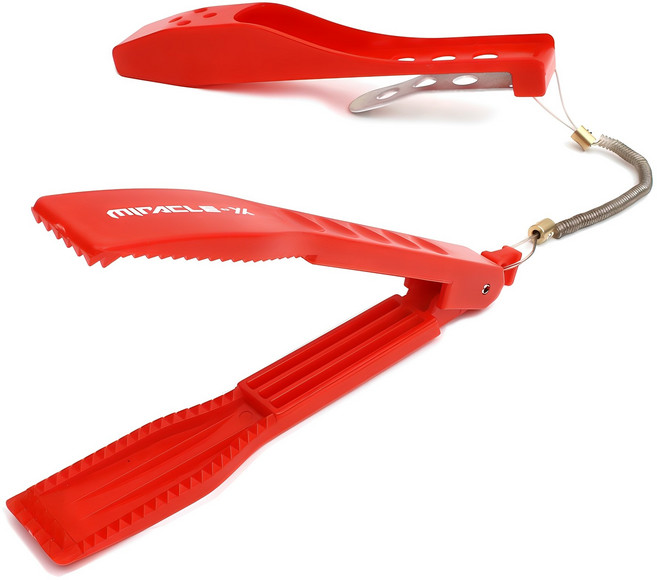 싸파 악어 피싱그립 물고기 집게, 레드, 1개