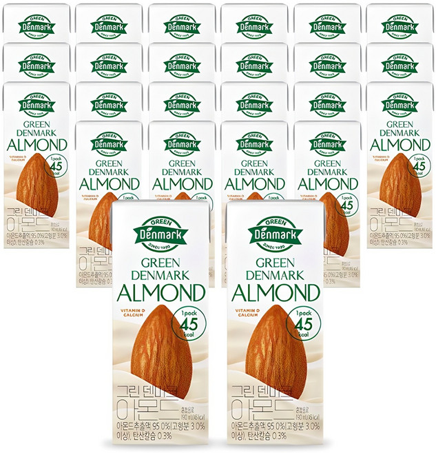 덴마크 그린덴마크 아몬드, 190ml, 24개