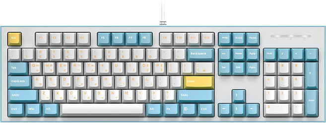 COX 저소음 기계식 키보드 CK01SL PBT 45GF, 크림 소다, CK01PBTV2, 백축