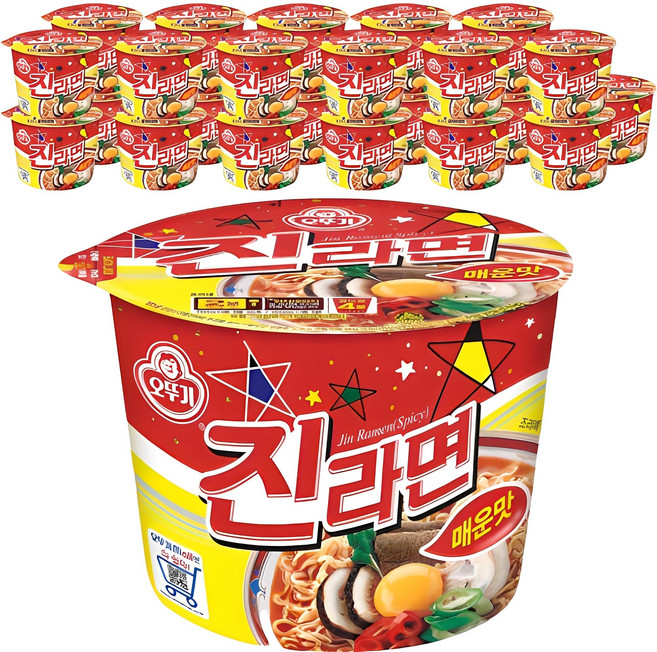 오뚜기 진라면 매운맛 컵 110g, 24개
