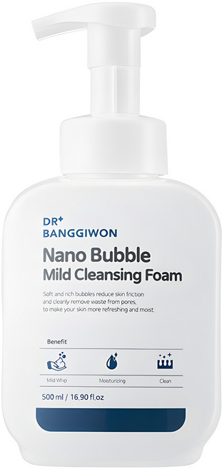닥터방기원 나노 버블 마일드 클렌징 폼, 500ml, 1개
