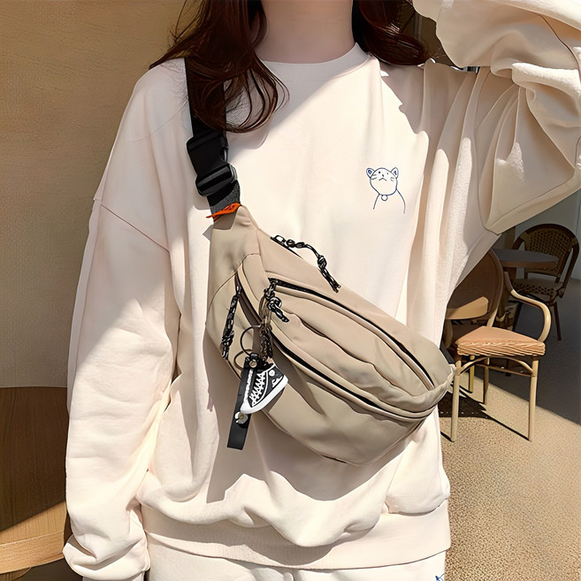 레샤지아 낭만라운지 남녀공용 무리드 힙색