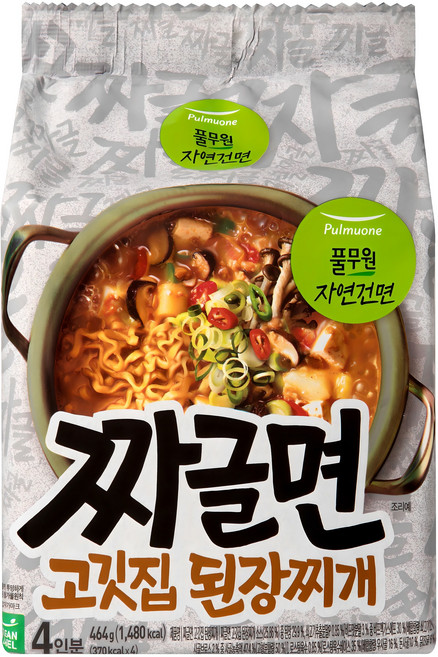 풀무원 짜글면 고깃집 된장찌개 116g, 4개