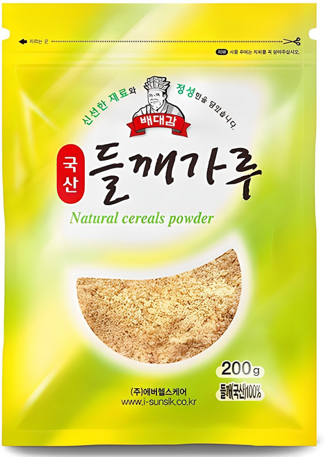 Baedaegam 韓國產紫蘇籽粉, 200g, 1個