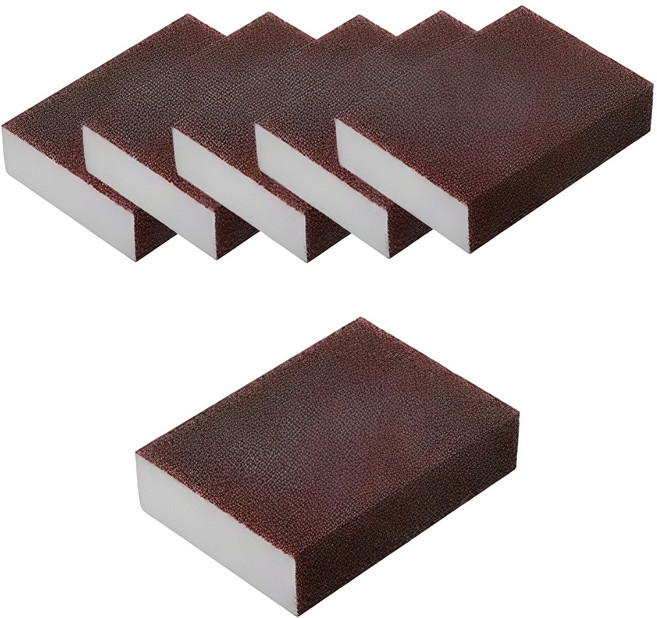 루아르모 찌든때 제거 만능 매직 스펀지 탄냄비 수세미, 6개입, 1개