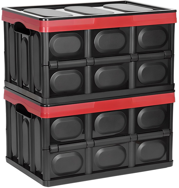 코멧 멀티 폴딩 리빙박스 대형, 블랙, 2개