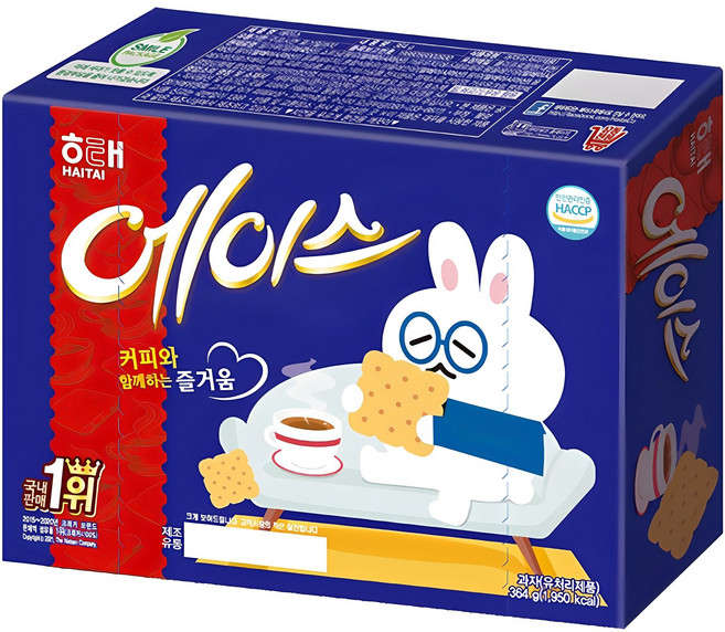 해태에이스 해태제과 과자, 364g, 1개