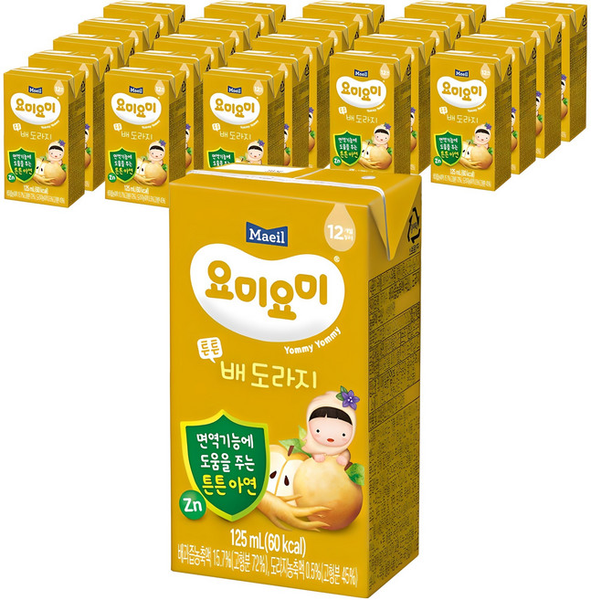 요미요미 튼튼 배도라지, 125ml, 24개