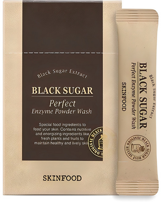 스킨푸드 블랙슈가 퍼펙트 엔자임 파우더 워시 30p, 36g, 1개