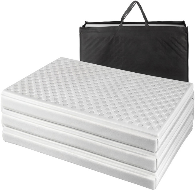 코멧 3단 폴딩 캠핑매트 대형 240*200, 그레이