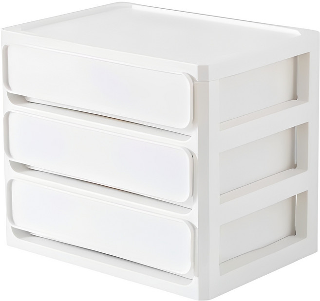 생활살림 튼트니 데스트 미니 서랍장, 화이트, 1개