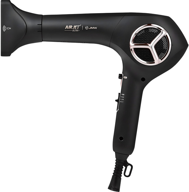 JMW 에어젯 울트라 항공모터 헤어 드라이기 1650W, MS6031E, 블랙