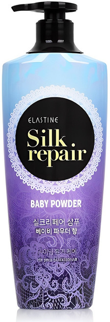 엘라스틴 실크 리페어 샴푸 베이비 파우더 향, 550ml, 1개