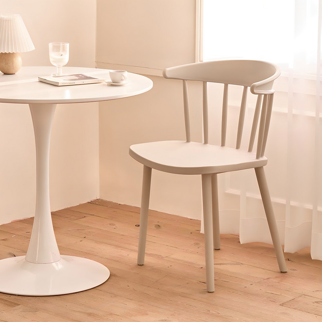 메종드꼼마 블랑드체어 식탁의자 2P 세트, 베이지, 2개