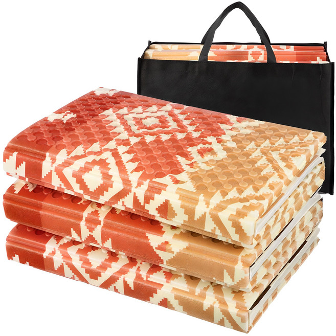 코멧 3단 캠핑매트 중형 200*140, 혼합색상