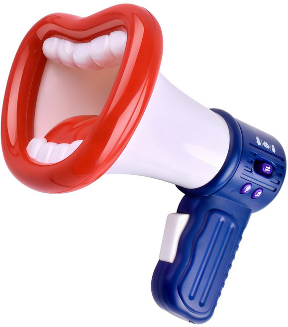 빅드림 음성변조확성기 스피커 파티용품, 화이트, 1개