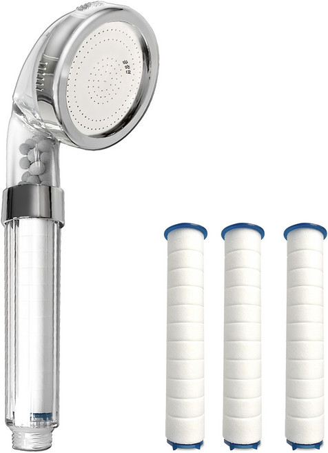 글랑앤 정수 샤워기 + 필터 3p 세트, 1개, 혼합색상