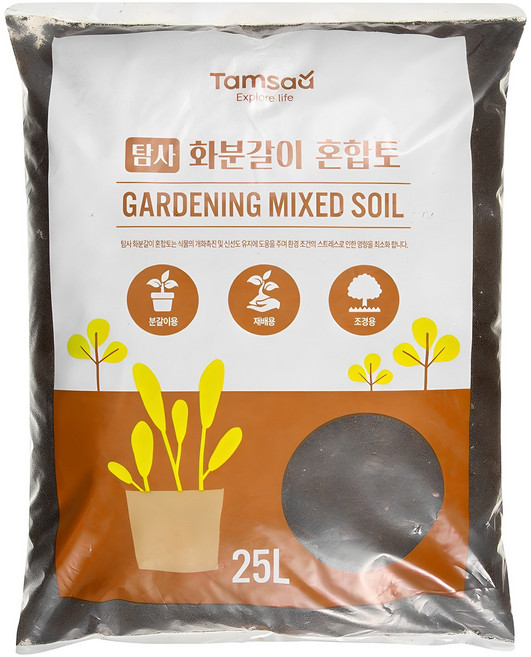 탐사 화분갈이 혼합토 25L, 1개