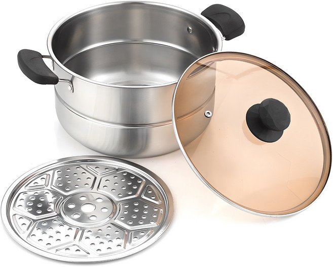 데이세븐 인덕션 찜겸용 곰솥냄비, 26cm, 혼합색상, 1개