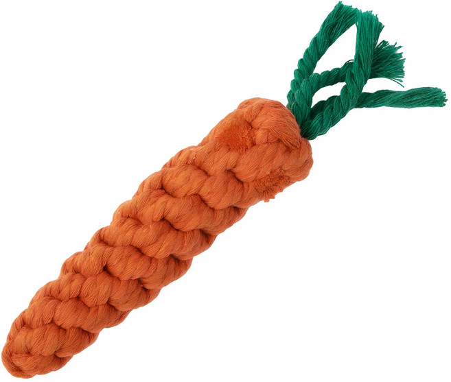 코멧 펫 당근 실타래 장난감, 오렌지, 1개