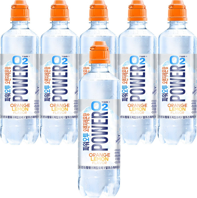 파워오투 오렌지레몬, 500ml, 6개